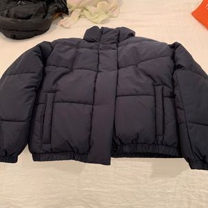 neevy blue puffer coat